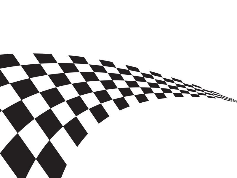 Race flag design illustration