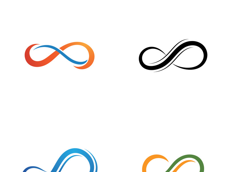 5Infinity Design Vector icon illustration Logo template design
