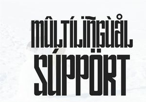 Snowman - Condensed Sans Serif