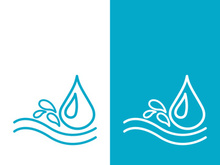 Water drop logo template vector illustration design