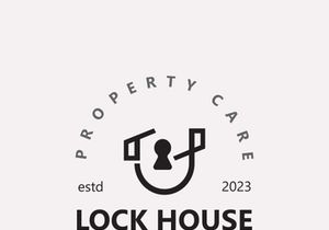 Lock House secure logo design, smart key home vector concept template