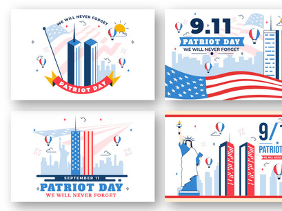10 Happy USA Patriot Day Illustration