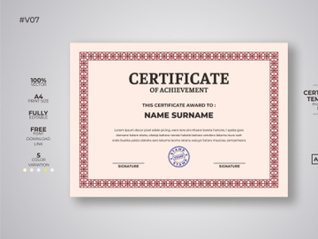 Certificate preview picture