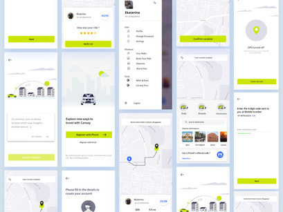 Taxi Booking App by Ismail ~ EpicPxls