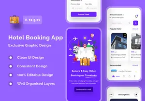 Hotel Booking App UI Kits