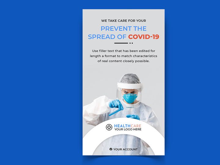 Corona Virus Awareness Social Media Post Template