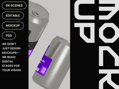 Soda Can Mockup