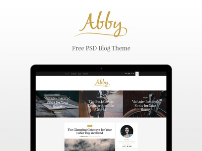 ABBY Free PSD Blog Theme