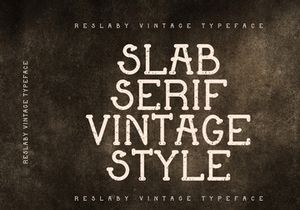 Reslaby - Vintage Typeface