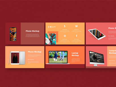 Hot Color Powerpoint Template