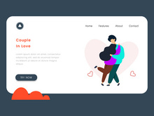 A couple in love vector illustration