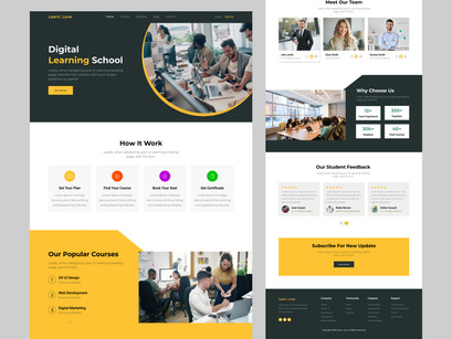 E-Learning Landing Page Design