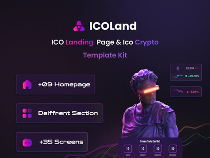 ICOLand | ICO landing page & ICO Crypto