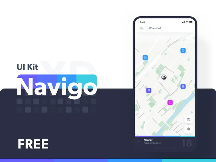 Navigo free iOS UI kit 