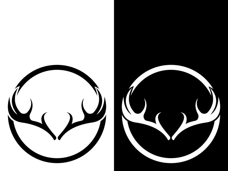 Deer logo template vector icon illustration design