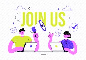 10 Join Us Vector Illustration