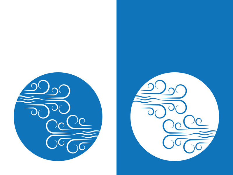 Wind icon vector illustration design template