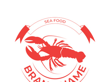 Vintage lobster logo preview picture