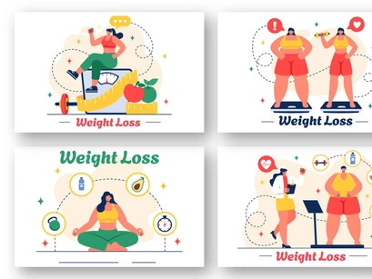 15 Weight Loss Progress Illustration