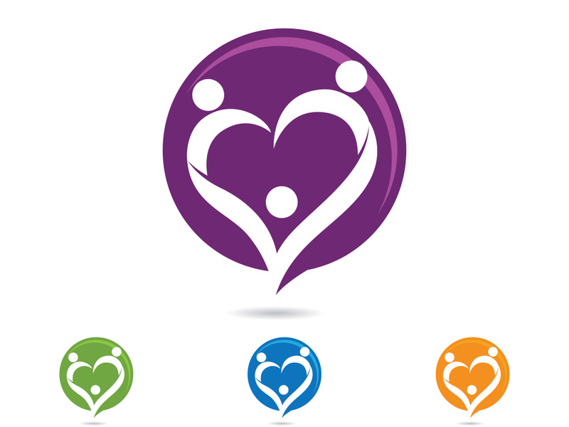 Adoption and community care Logo template