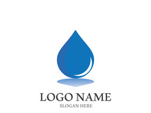 Water drop logo template vector illustration design