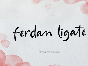 Ferdan Ligate | Modern Ligature Script preview picture