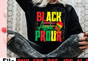 Black And Prour T-shirt Design
