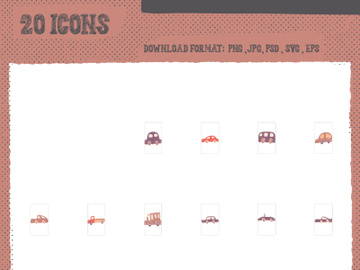 Illustration stamps stickers icons transportation images pictures icons preview picture