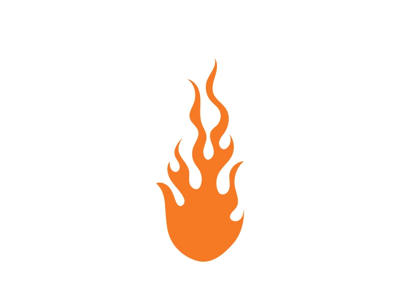 Fire Logo Template  Flame Symbol  Icon Vector