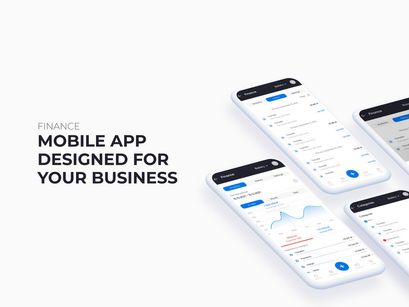 Finance - Responsive Web Application Kit Figma and Photoshop