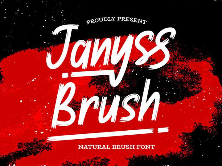 Janyss Brush - Natural Brush Font