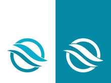 Wave beach vector illustration design logo