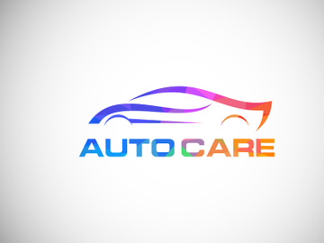 Low poly style logo sign symbol for the automotive company preview picture