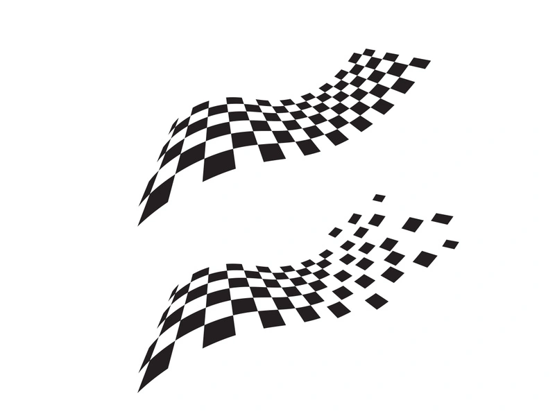 Race flag icon simple design illustration