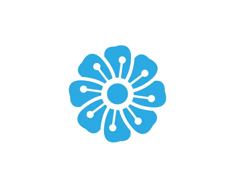 flower vector icon design template
