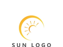 Sun logo design with a modern concept.