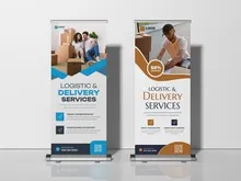 Logistic and Delivery Services Standee