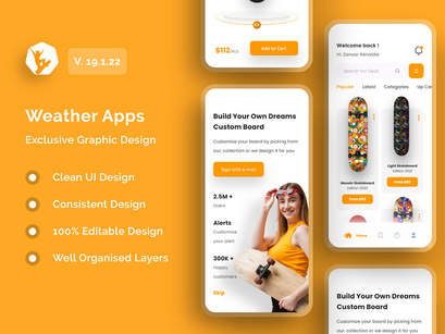 Skateboard Store App Design