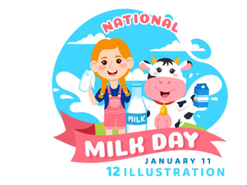 12 National Milk Day Illustration preview picture