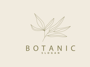 Leaf Line Logo, Beautiful Hand Drawn Design preview picture