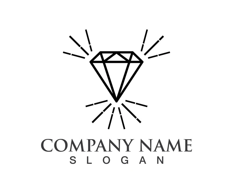 Diamond logo template vector icon illustration design