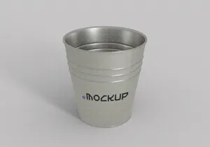 Metal Bucket Mockup