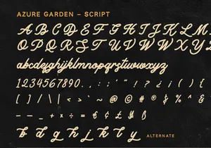 Tranquility - Vintage Script