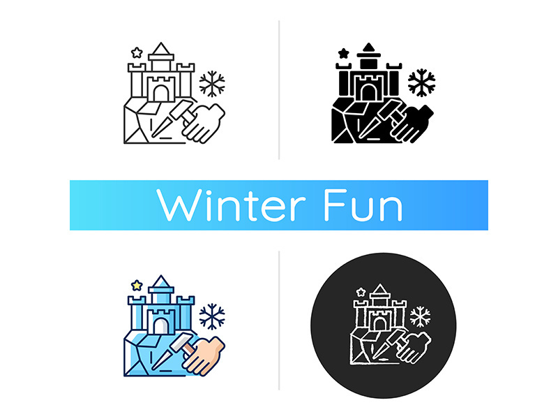 Ice sculpture icon