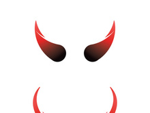 Devil horn Vector icon design