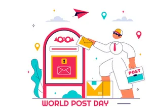 11 World Post Day Illustration