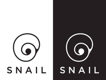 Snail logo design.
