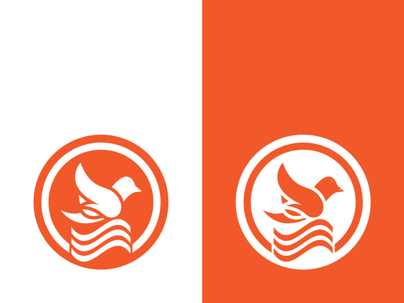 Dove bird logo vector design illustration