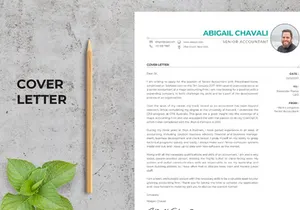 Elegant CV Resume Template - Senior Accounting