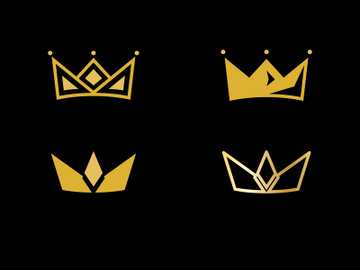 Crown Concept Logo Design Template preview picture